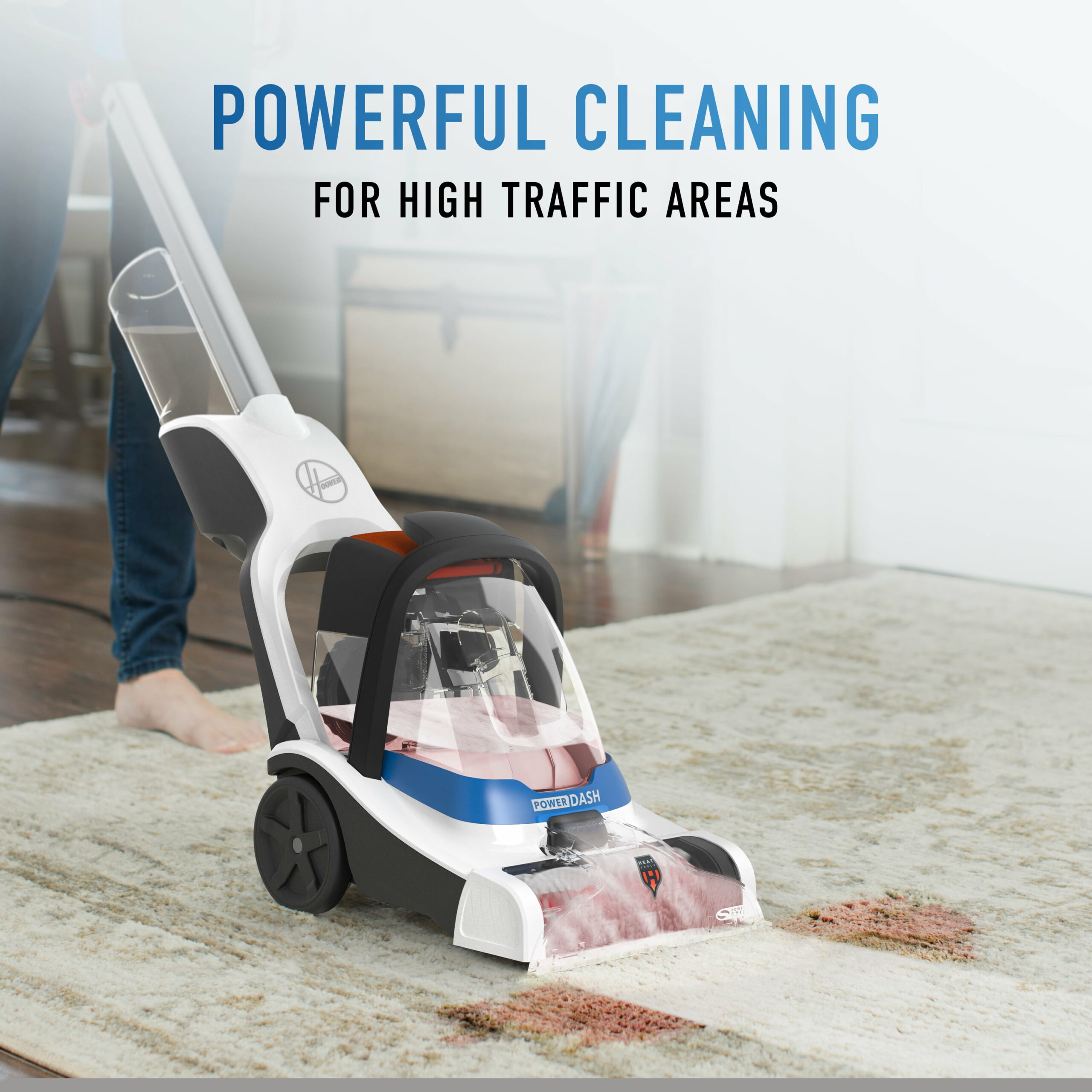 Hoover PowerDash Pet Carpet Cleaner FH50710CN, Compact Lightweight with HeatForce & PowerSpin Brush