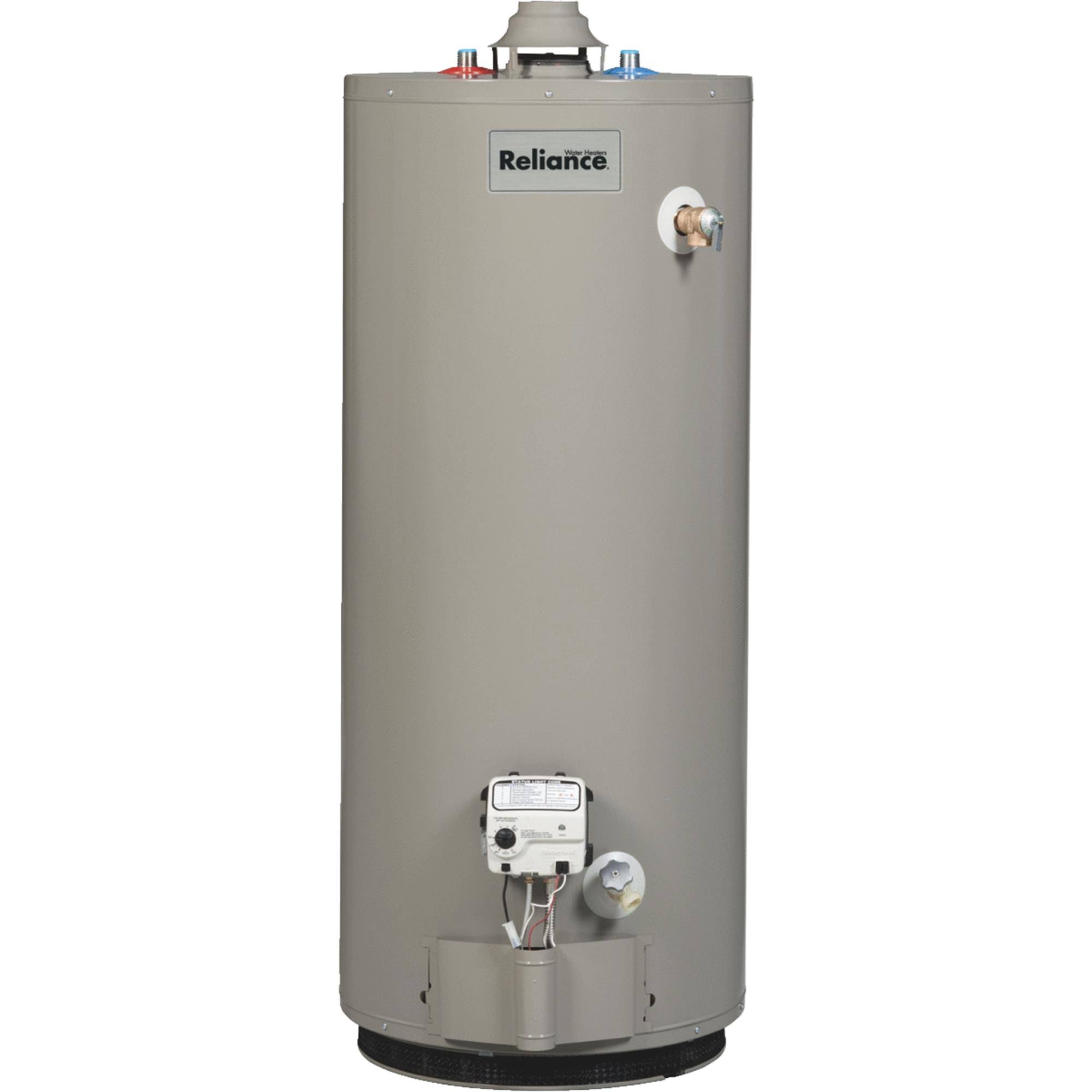 Reliance 40 Gallon LP Gas Water Heater with Eco-Friendly Insulation and Green Choice Burner