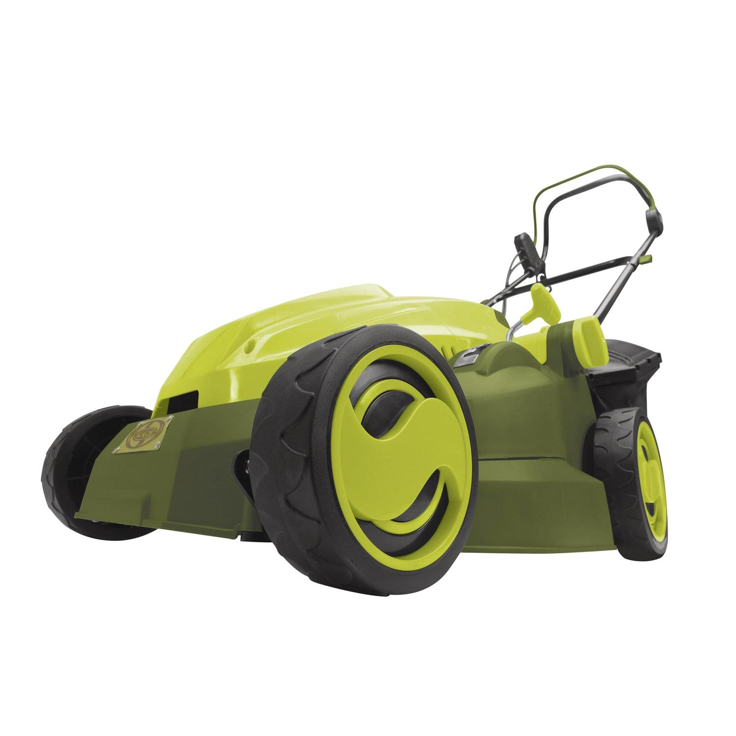 Sun Joe MJ402E Electric Lawn Mower, 16-Inch, 12-Amp, 6-Position Height, w/ Collection Bag