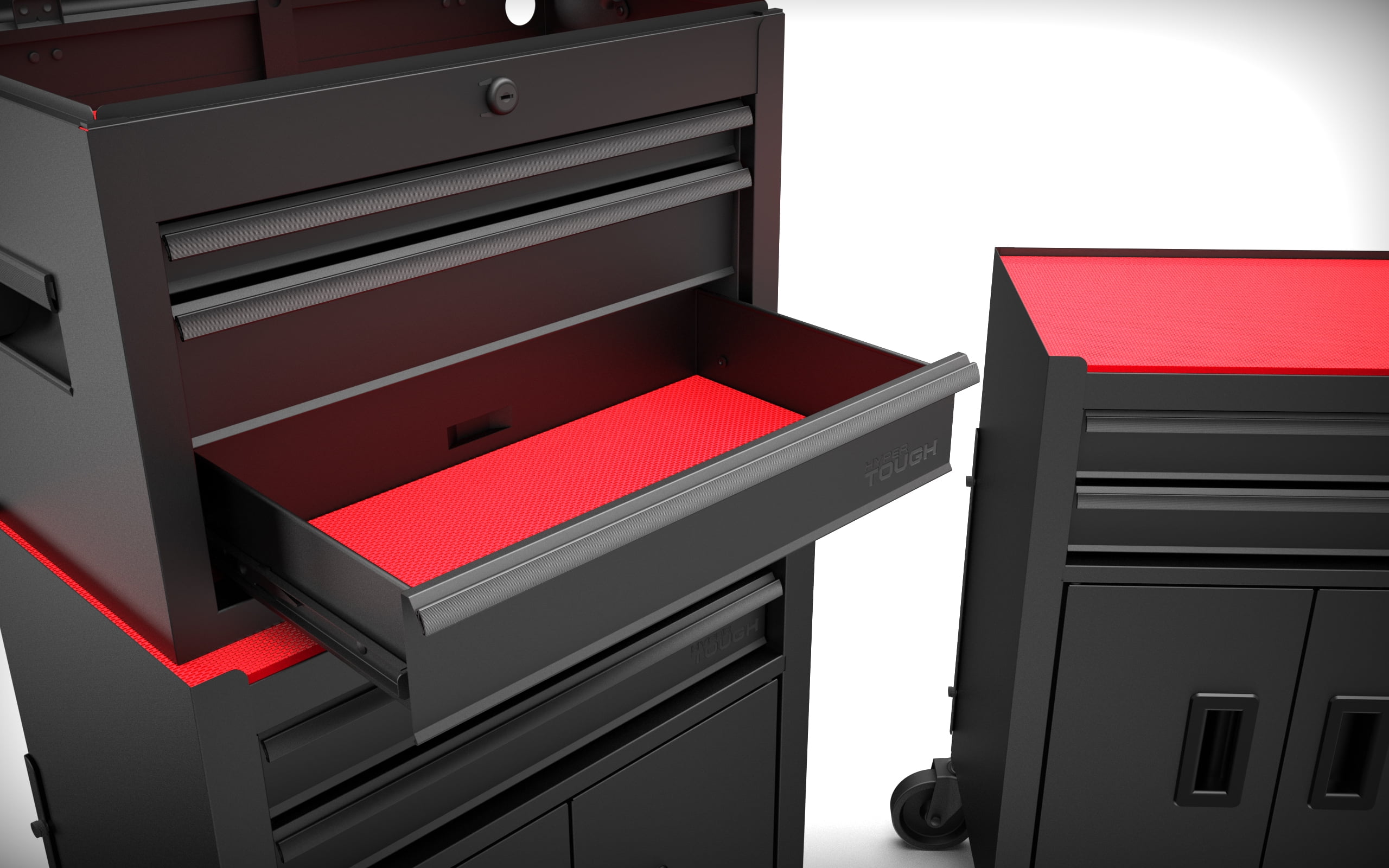 Hyper Tough 20′′ Heavy Duty Steel Tool Chest, 400 lbs Capacity, Black, 5,820 cu. in. Storage, Ball-Bearing Slides