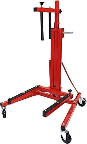 Heavy Duty Car Door Installer & Remover Jack Lift Hoist – Adjustable Automotive Tool with Tilt & Locking Wheels