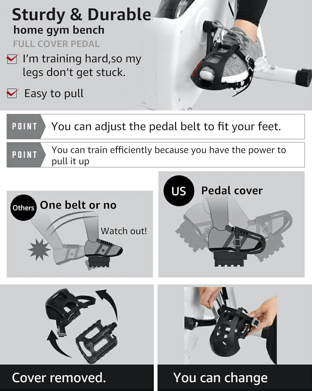 Foldable Exercise Bike Stationary Bikes for Home, 5 IN 1 Indoor Workout Bike, Cycling Bike with 16-Level Quiet Magnetic Resistance, 6.6 LBS Flywheel and 300LBS Capacity, 2025 Designed 817 X-bike