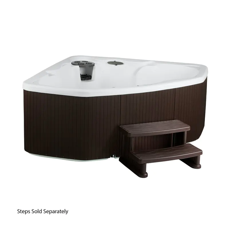Lifesmart Spas 3 - Person 17 - Jet Plug And Play Hot Tub with Ozonator in Espresso