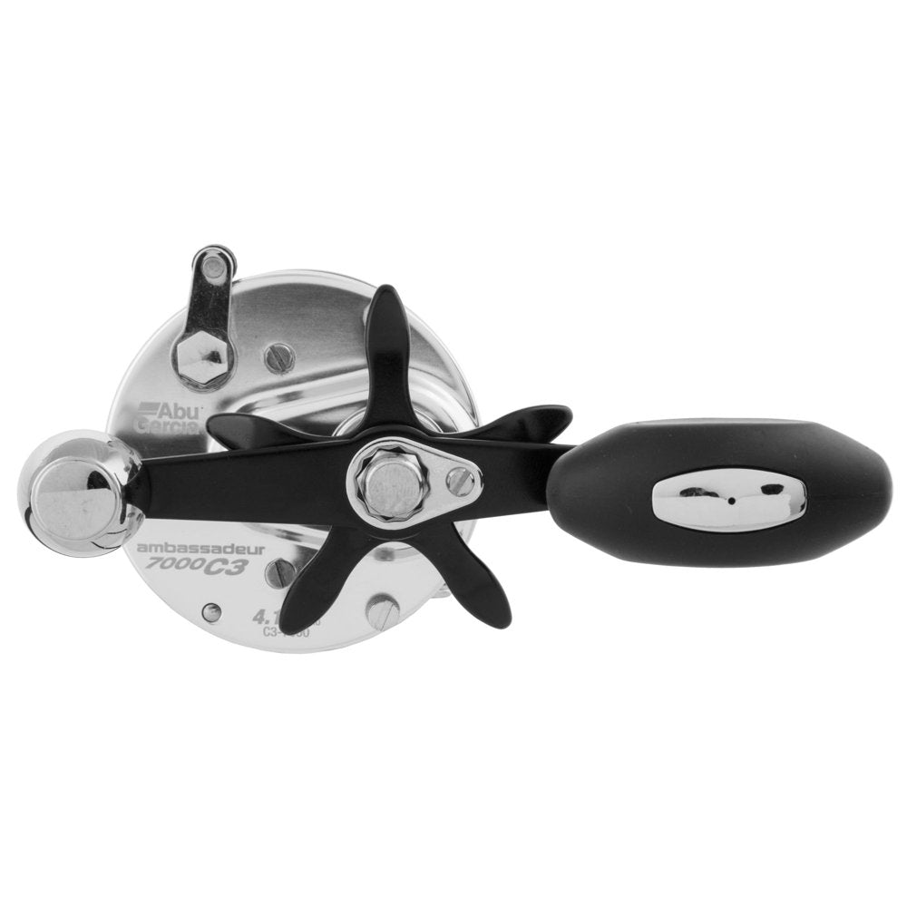 Abu Garcia Ambassadeur C3 7000 Fishing Reel, Aluminum Spool, Carbon Matrix Drag, Right Handle