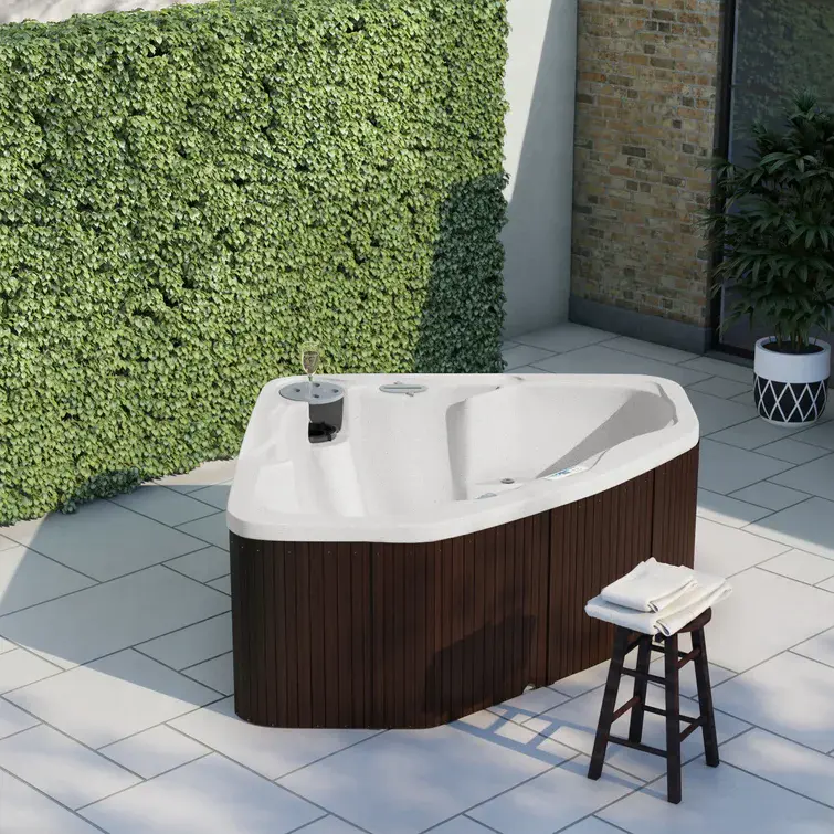 Lifesmart Spas 3 - Person 17 - Jet Plug And Play Hot Tub with Ozonator in Espresso