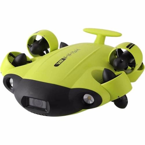 QYSEA FIFISH V6 Underwater Drone, 4K UHD, 162° Wide-Angle, 328ft Depth, 6 Thrusters, VR Control