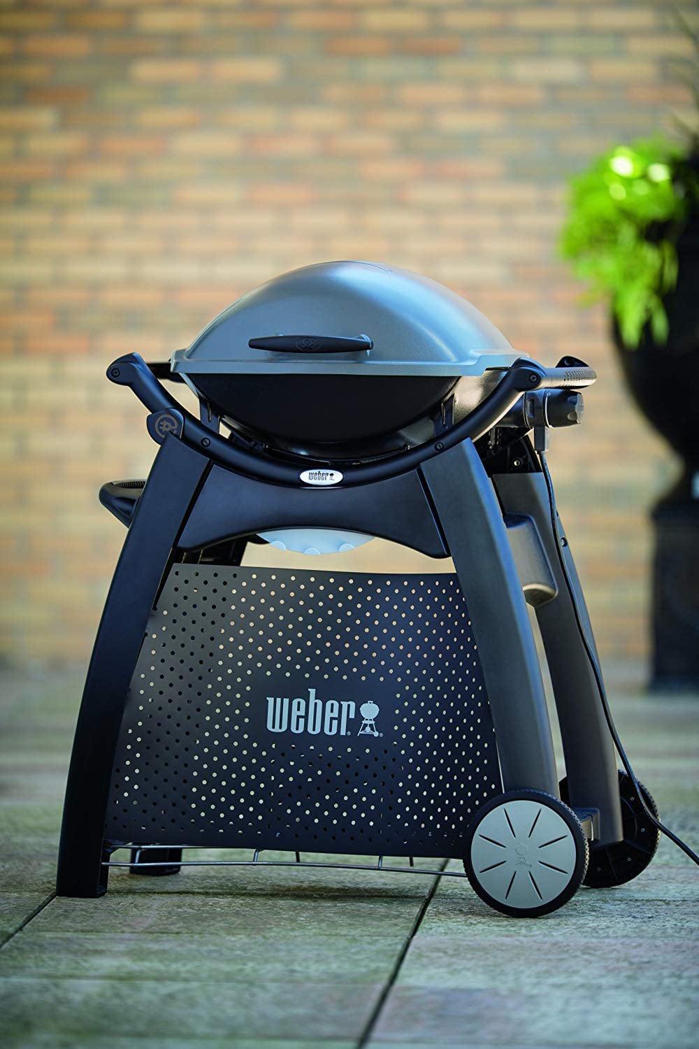 Weber Q 6525 Grill Cart for Q 2000 Series Portable Gas & Electric Grills, Black