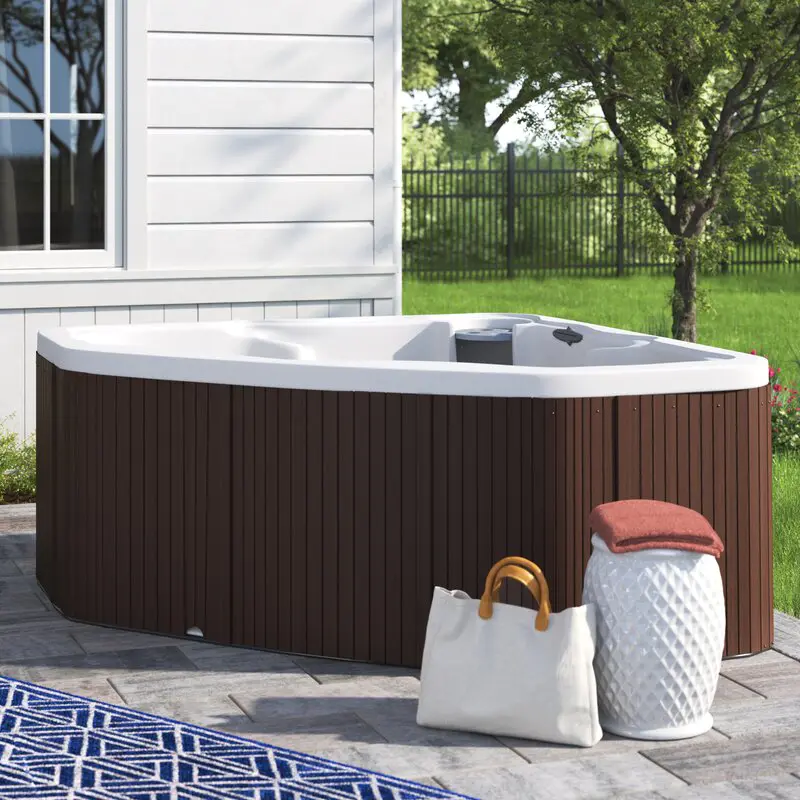 Lifesmart Spas 3 - Person 17 - Jet Plug And Play Hot Tub with Ozonator in Espresso