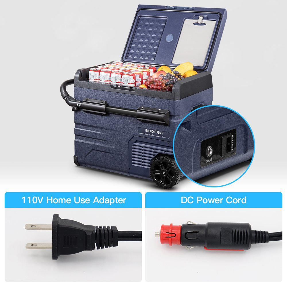 Portable 37 Qt Car Refrigerator Freezer with App Control, Dual Zone, Energy Efficient for Camping & Travel