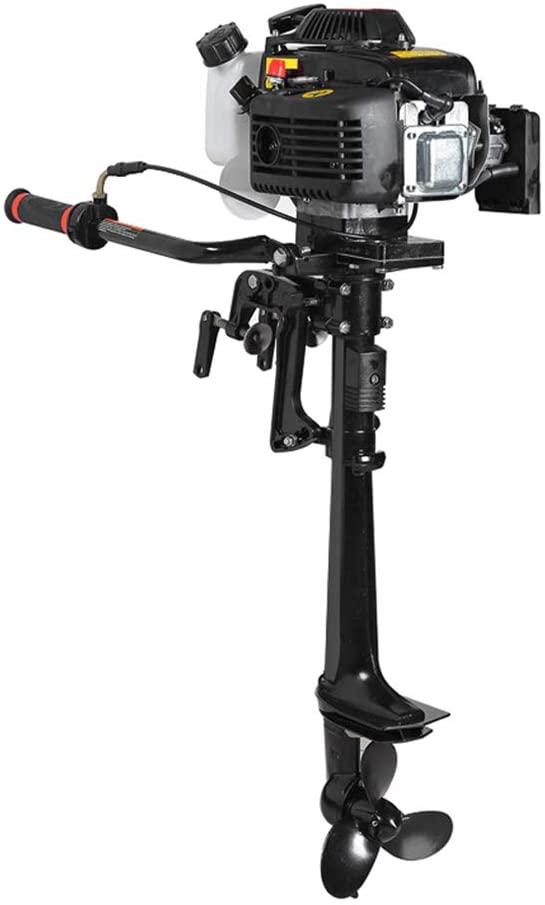Funchic 3.6 HP 4-Stroke Outboard Motor, 55CC Air-Cooled Engine for Inflatable & Fishing Boats