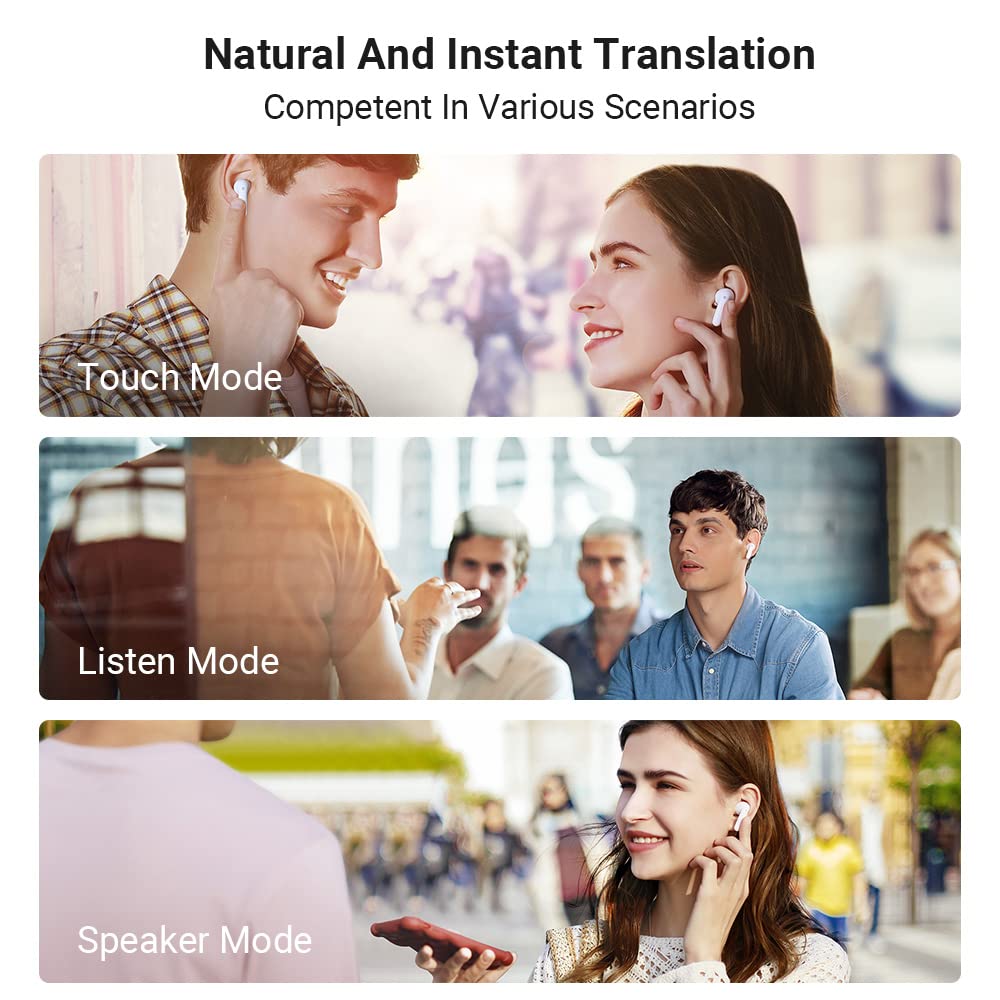 Timekettle M3 Language Translator Earbuds, 40 Languages, Active Noise Cancellation, Long Battery Life, Ergonomic Design