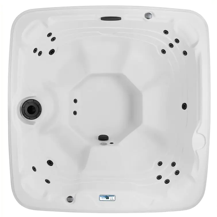 Lifesmart Spas 110 Volt 7 - Person 22 - Jet Square Plug And Play Hot Tub with Ozonator in Espresso