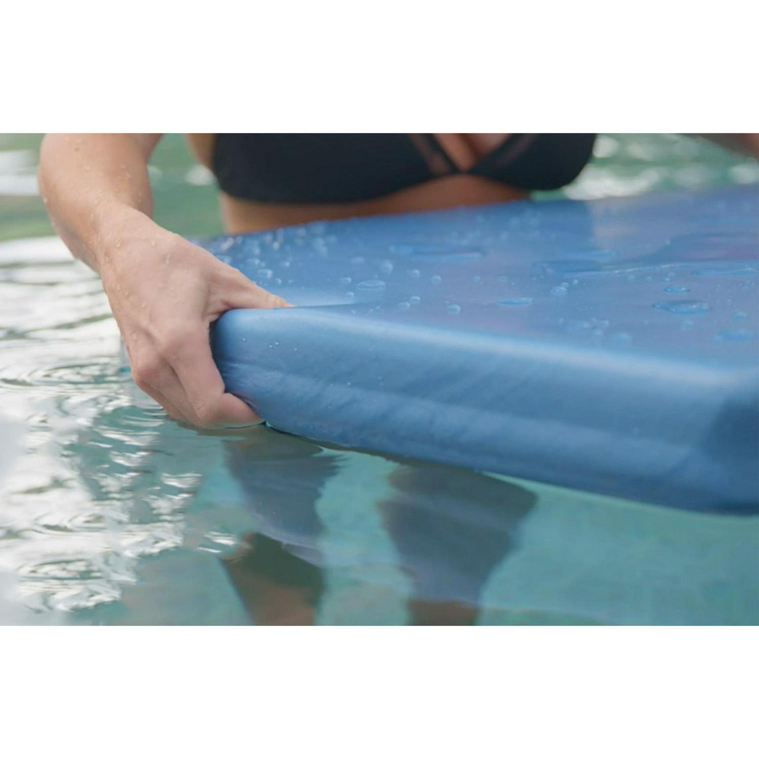 TRC Recreation Super Soft Ultra Sunsation Pool Float, Metallic Blue, 2.5′′ Foam, Fade-Resistant