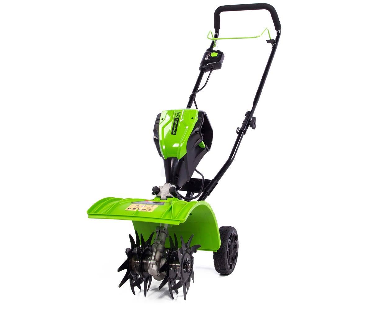 Greenworks Pro 60V Cordless Garden Cultivator, 8-Inch, Tool-Only, High-Efficiency Motor