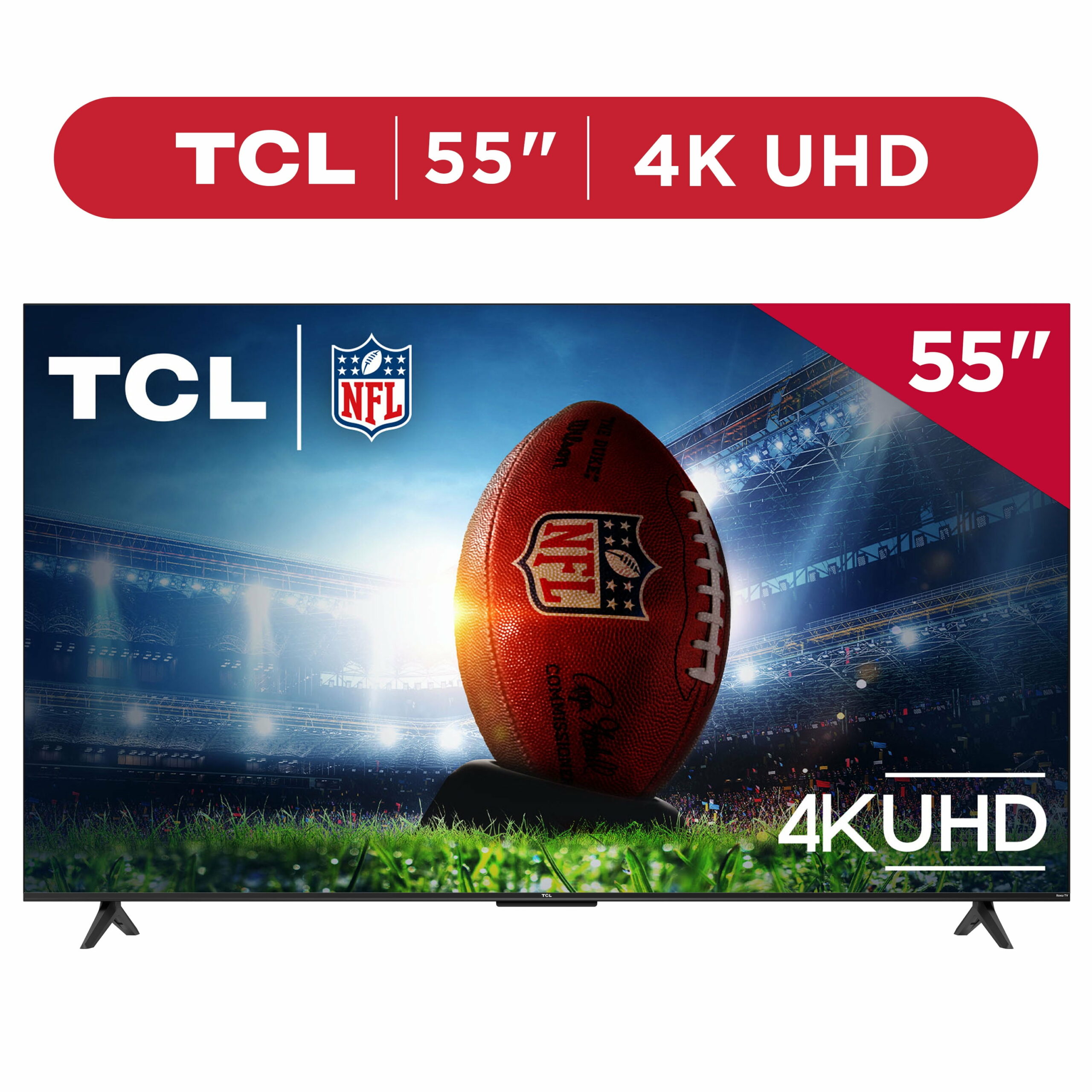 TCL 4-Series 55′′ 4K UHD HDR Smart TV with Roku TV, Voice Control, and Customizable Home Screen