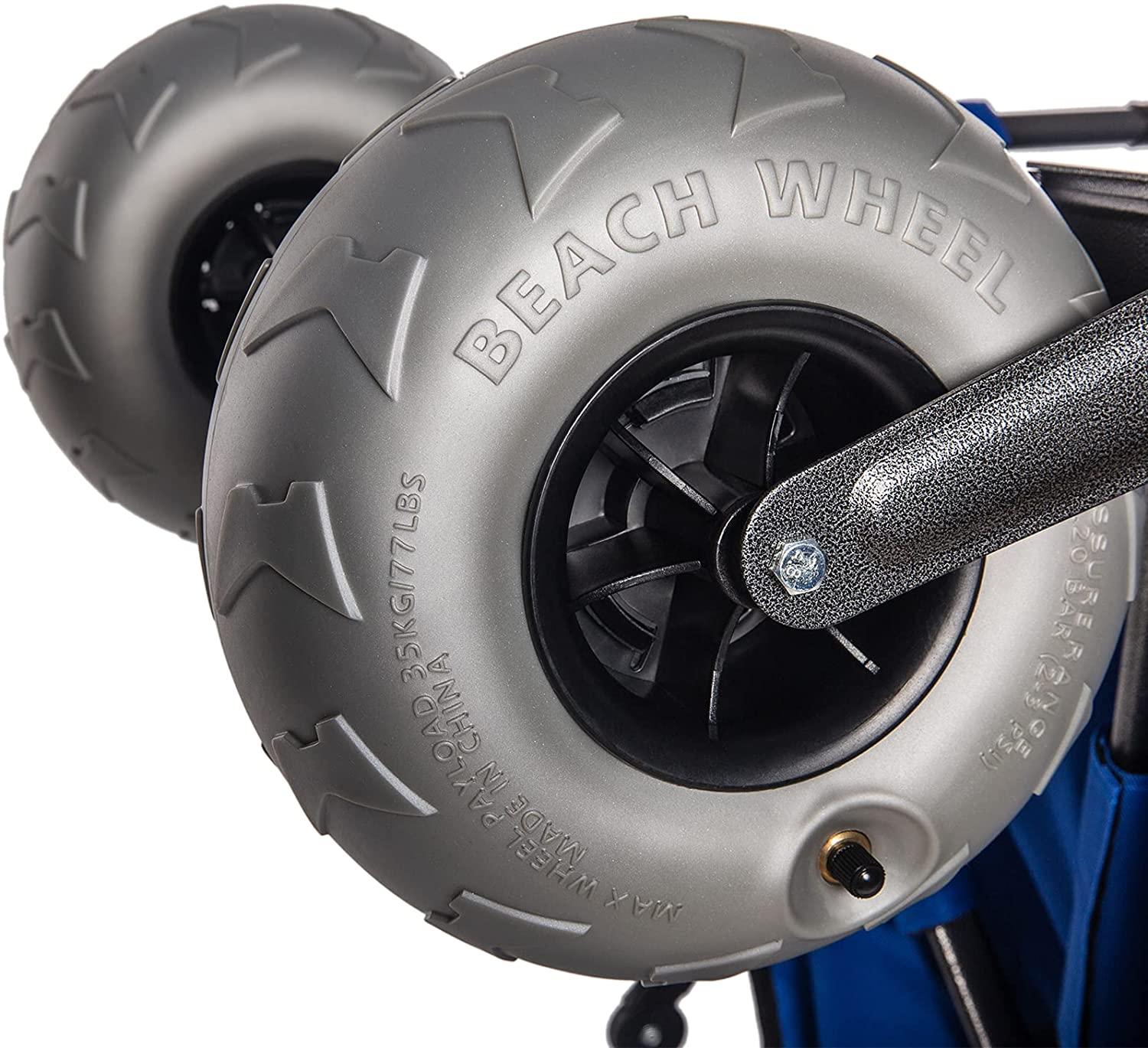 Sorin Outdoor Heavy Duty Foldable Beach Cart with Balloon Wheels – Easy Setup, Durable Fabric, Versatile Use for Sand and Camping