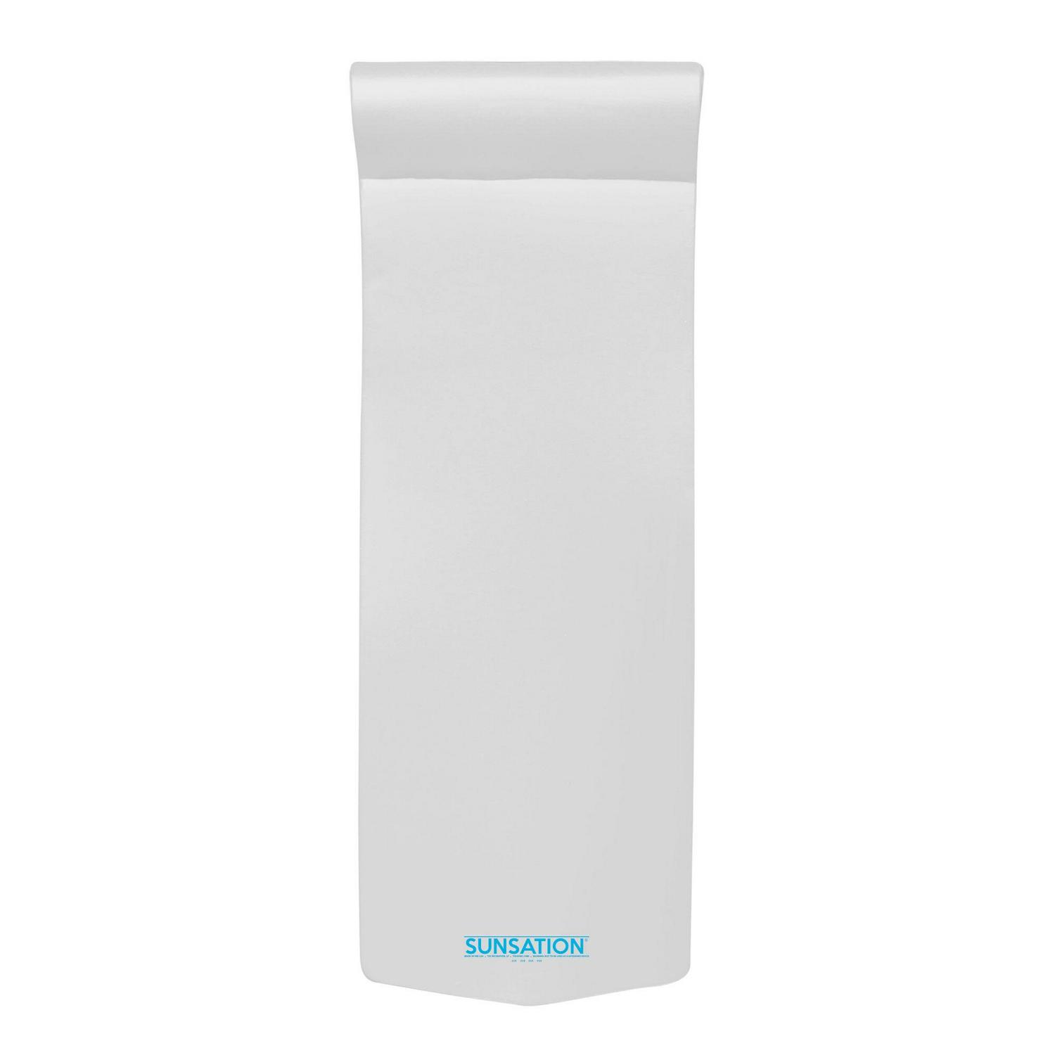 TRC Recreation Sunsation 1.75′′ Foam Pool Lounge Float, White, with Headrest & Waterproof Coating