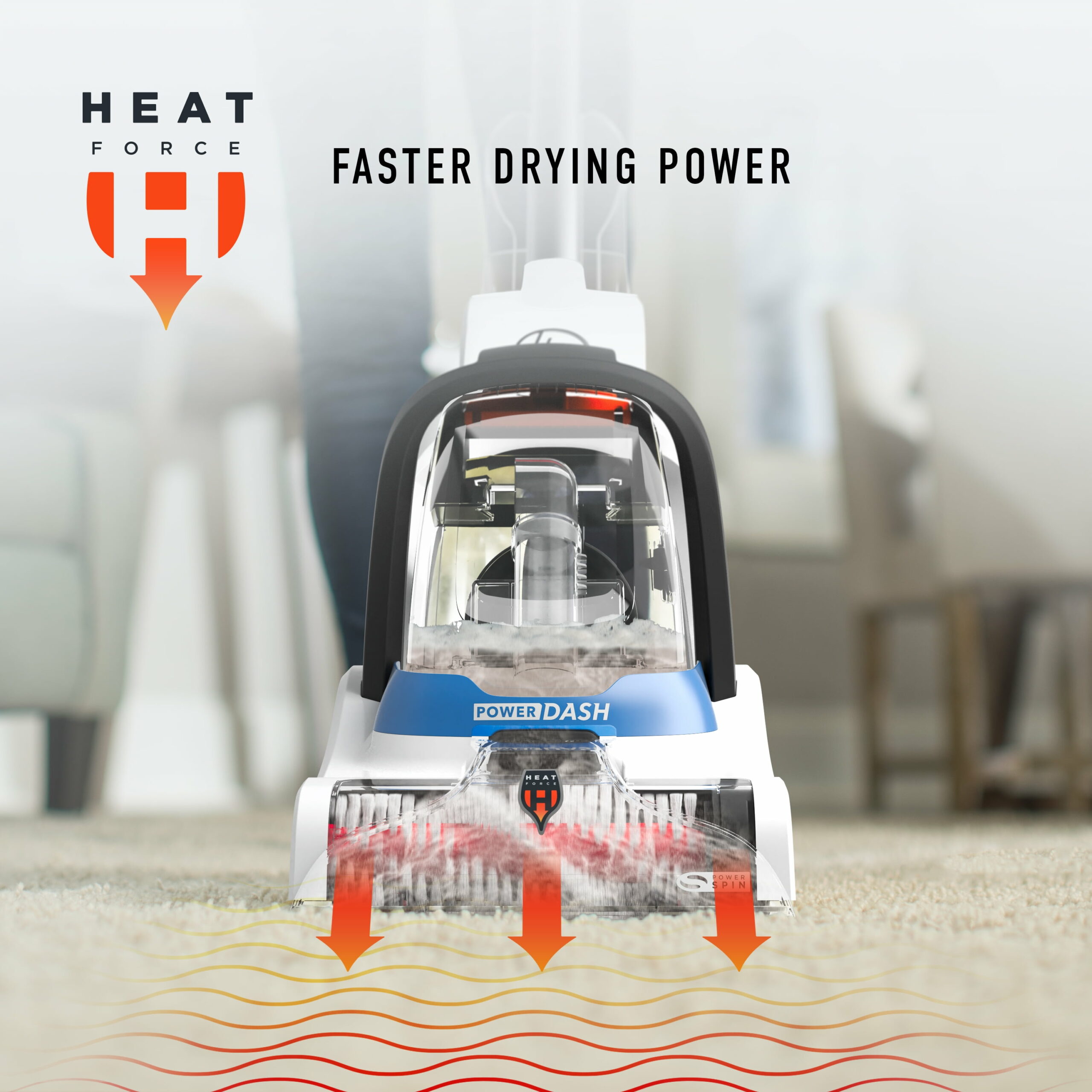 Hoover PowerDash Pet Carpet Cleaner FH50710CN, Compact Lightweight with HeatForce & PowerSpin Brush