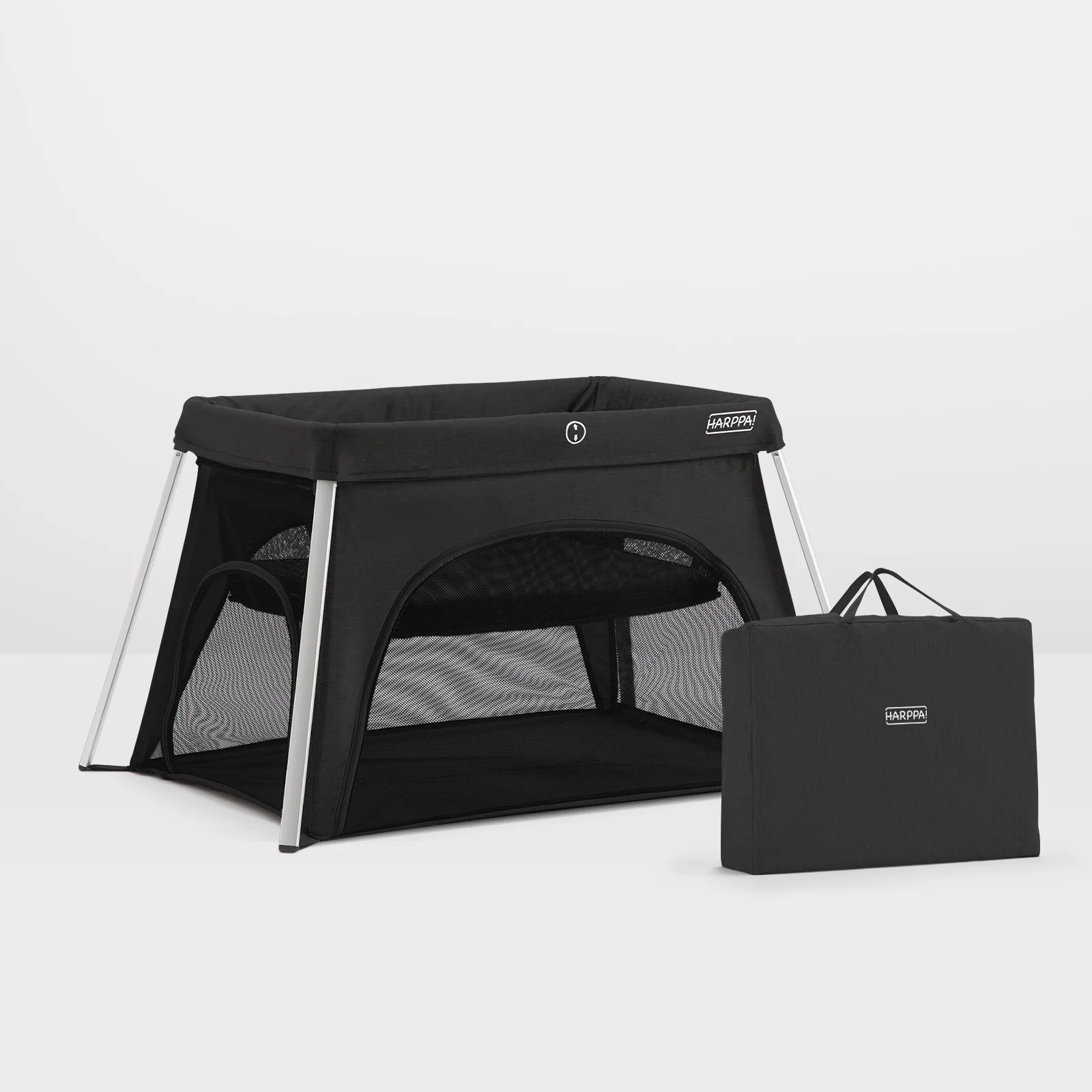 HARPPA Rossi Lightweight Foldable 3-in-1 Travel Crib with Mattress for Infants & Toddlers