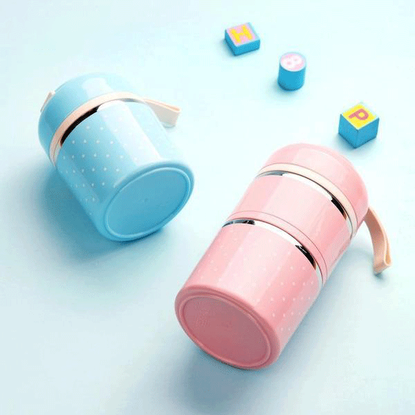 IsshotTM Insulated Stainless Steel Bento Lunch Box, Leak-Proof, Multi-Layer, BPA-Free, with Bag, 750-1650ml