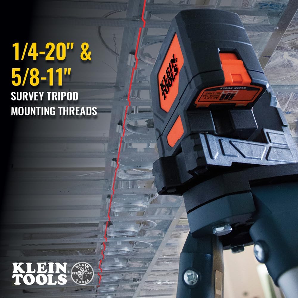 Klein Tools 93LCLS Self-Leveling Laser Level with Plumb Spot & Magnetic Mounting