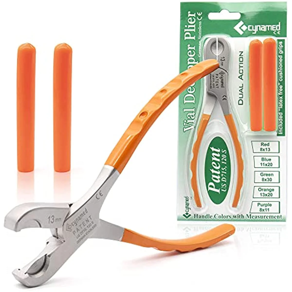 Cynamed Twin Action Decapper Pliers for 13mm & 20mm Crimped Vials/Bottles