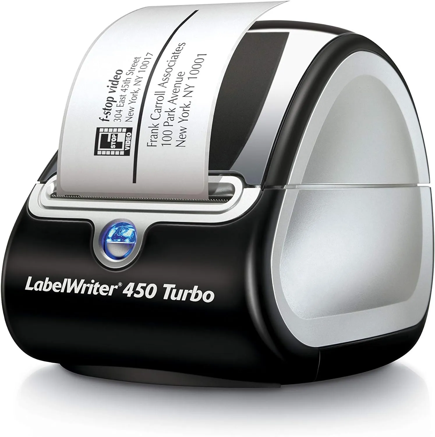 DYMO LabelWriter 450 Turbo Direct Thermal Label Printer, USB, 71 Labels/Minute, Black/Silver