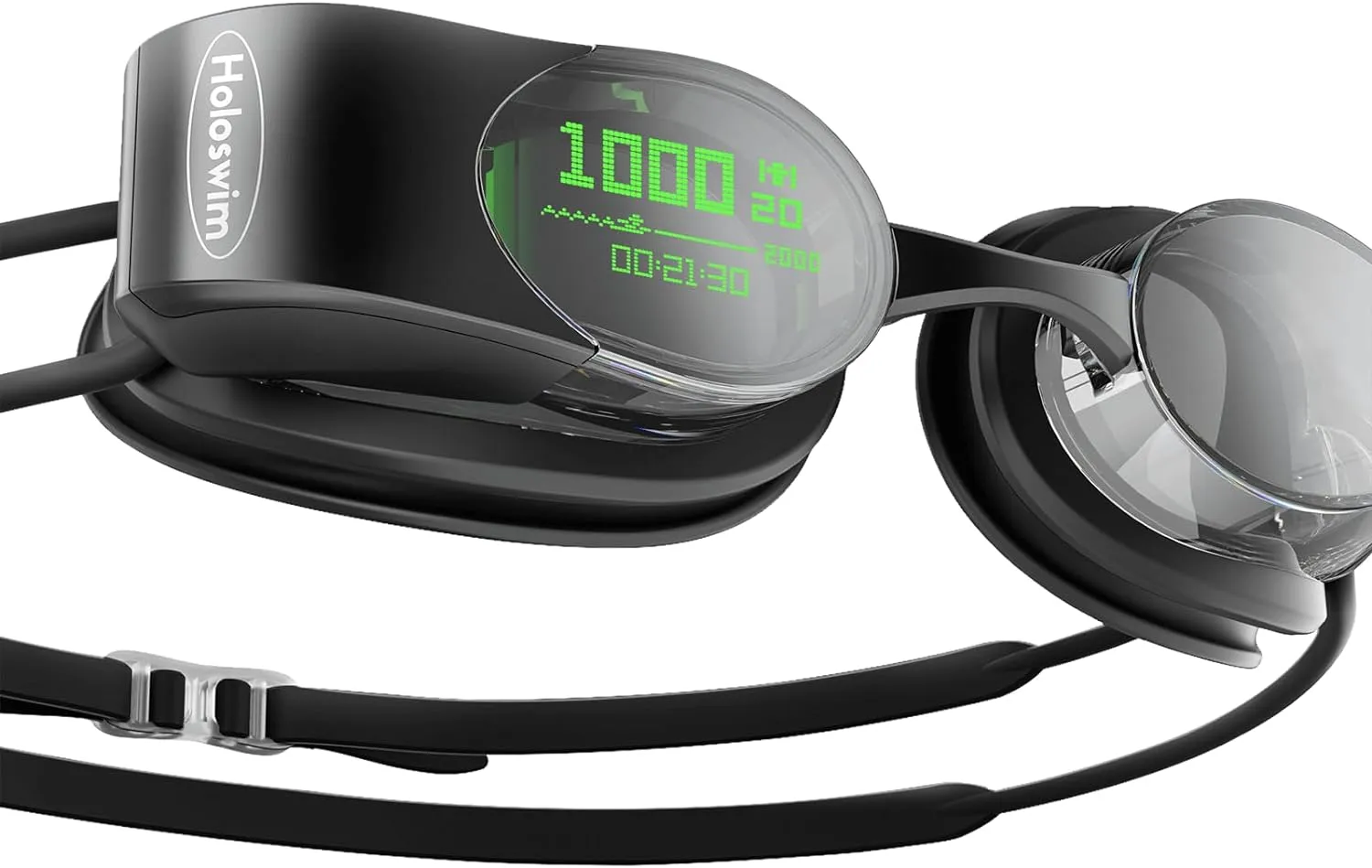 2s AR Smart Swim Goggles with Anti-Fog Lenses & Fitness Tracker, Compatible with Garmin Watches