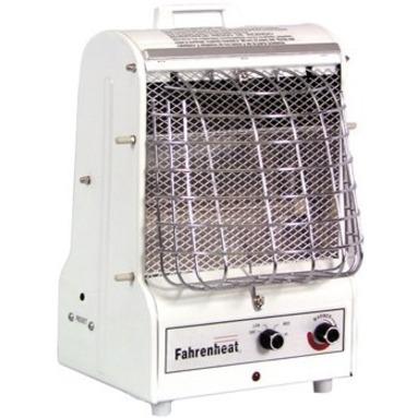 Fahrenheat MCM Portable Fan-Forced Radiant Heater, 600-1500W, 120V, White