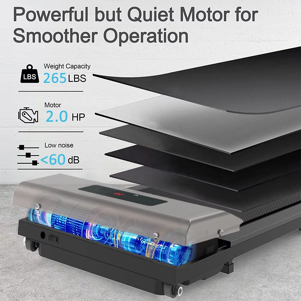 2026 Alfombrilla de caminata Bigzzia Walking Pad bajo el escritorio, caminadora con control remoto y pantalla LCD para teletrabajo, capacidad máxima de 120 kg, rosa