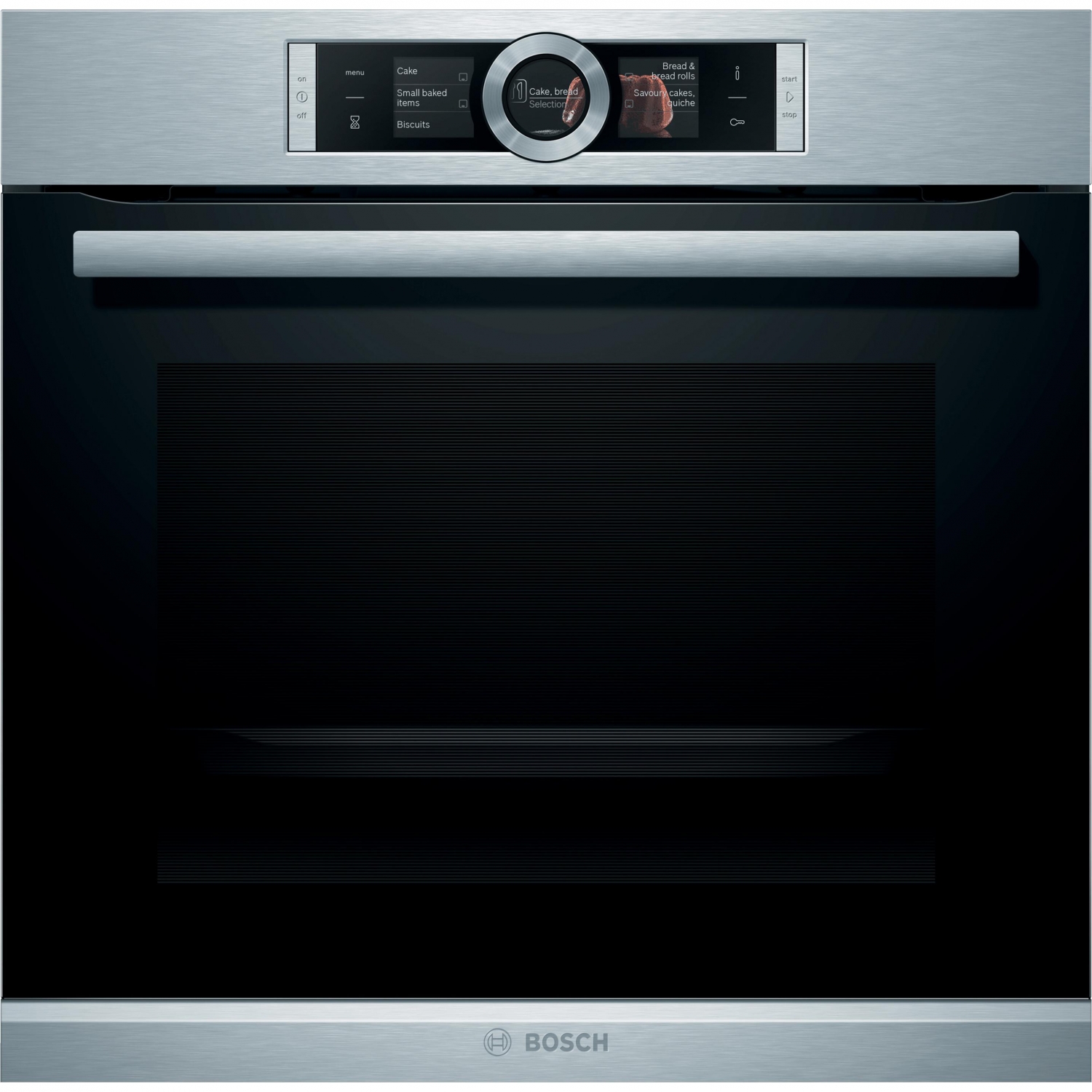 Horno Multifución Bosch  HBG6764S1, 3,6 kW, 71 L, Apertura Abatible, 13 Funciones de Cocción, Eficiencia A+ - Inox
