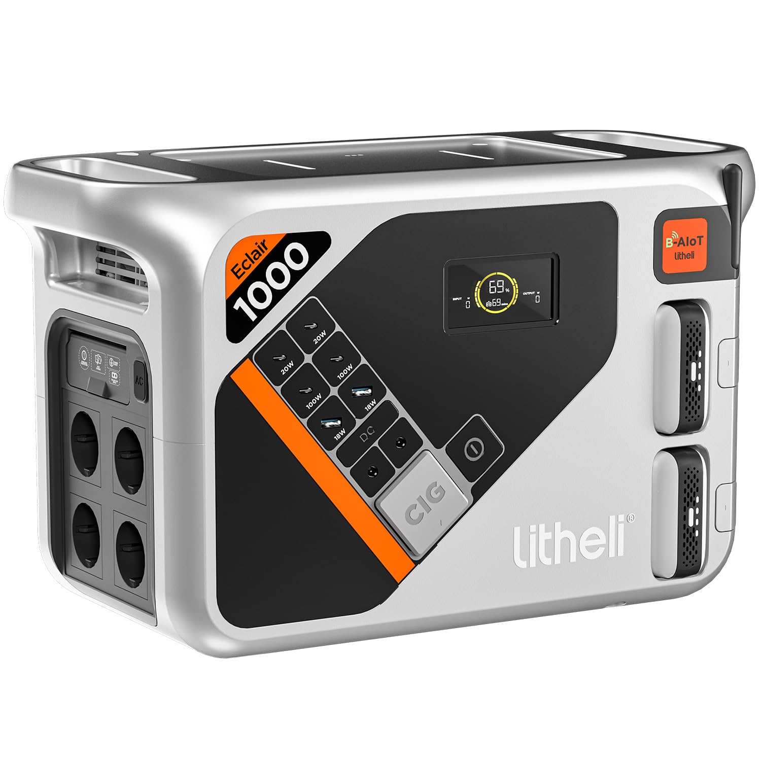 2026 Estación de energía portátil Litheli B1000 | 1069 Wh / 921 Wh