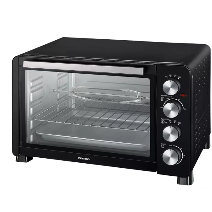 Infiniton Horno Convencion Sobremesa Hsm-30n45 (45l, 2000w, Negro, Temperatura Hasta 230ºc Y Tiempo Hasta 60 Minutos, Horno Portatil)