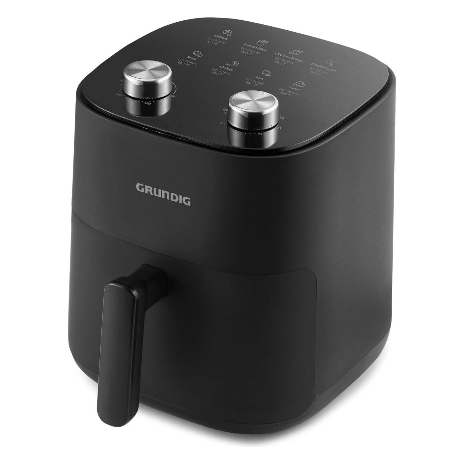 2026 Freidora de aire caliente Grundig FRY 6321 L 4,7 L 1500 W Negra