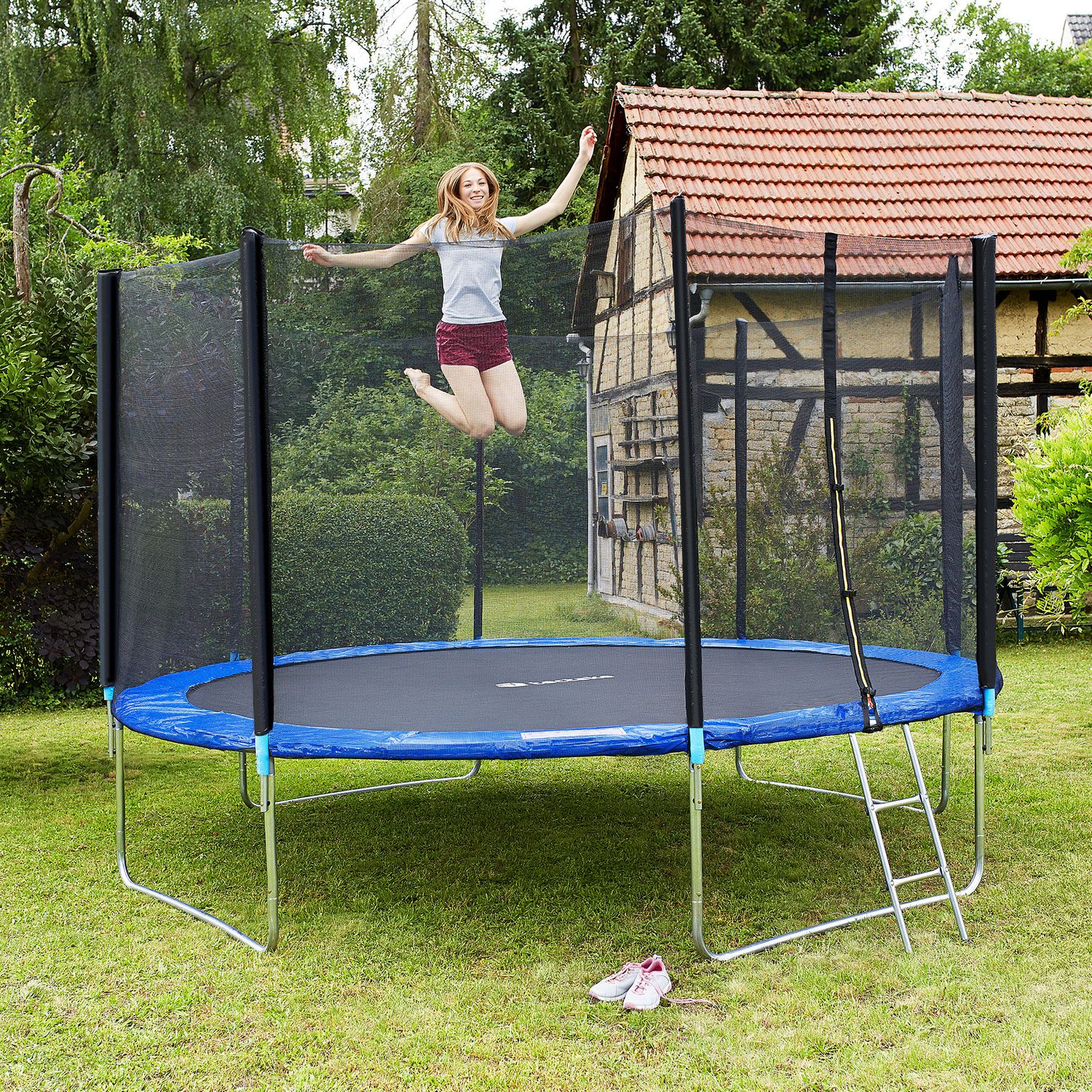 Trampolín Garfunky Con Red De Seguridad - 396 Cm