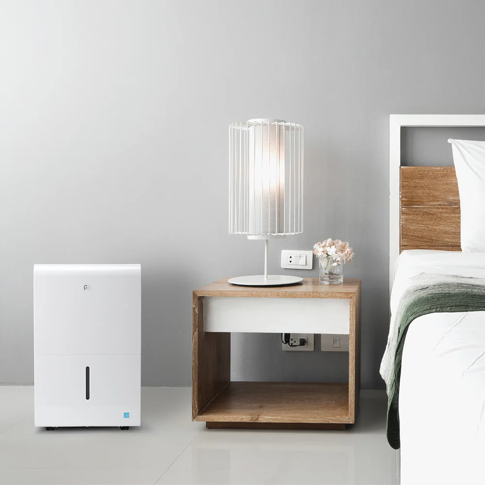 2026 Deshumidificador ENERGY STAR de 50 pintas con drenaje continuo y funcionamiento ultra silencioso – ideal para grandes espacios y sótanos