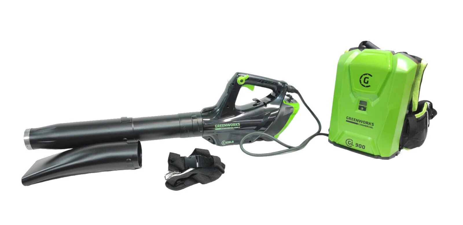 2025 Soplador de hojas Greenworks 82 V GC82BLB con batería mochila 82 V 12,5 Ah (900 Wh)