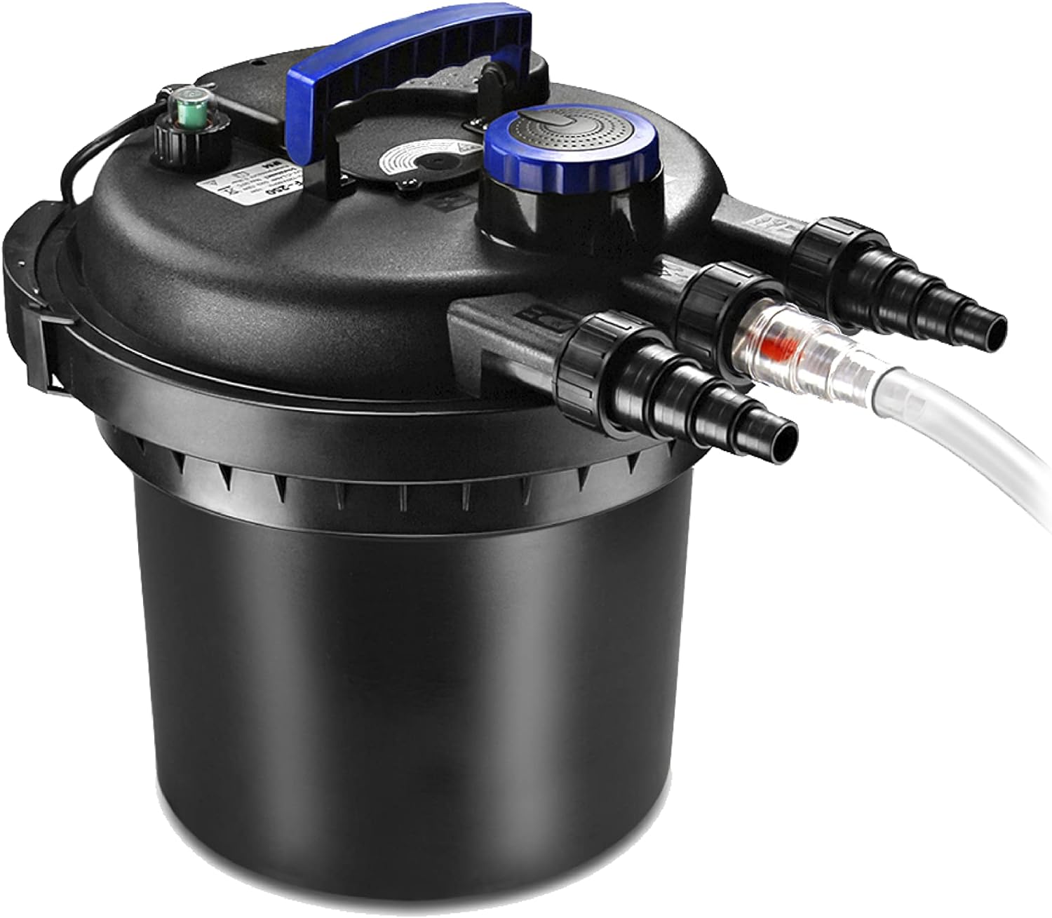 2026 Filtro para Estanque Pond 2700-8000 Galones 30000L – Filtro Biológico para Estanques Exteriores con Luz UV – Sistema de Filtración Submarino para Peces Koi, Tanques de Acuario y Jardines