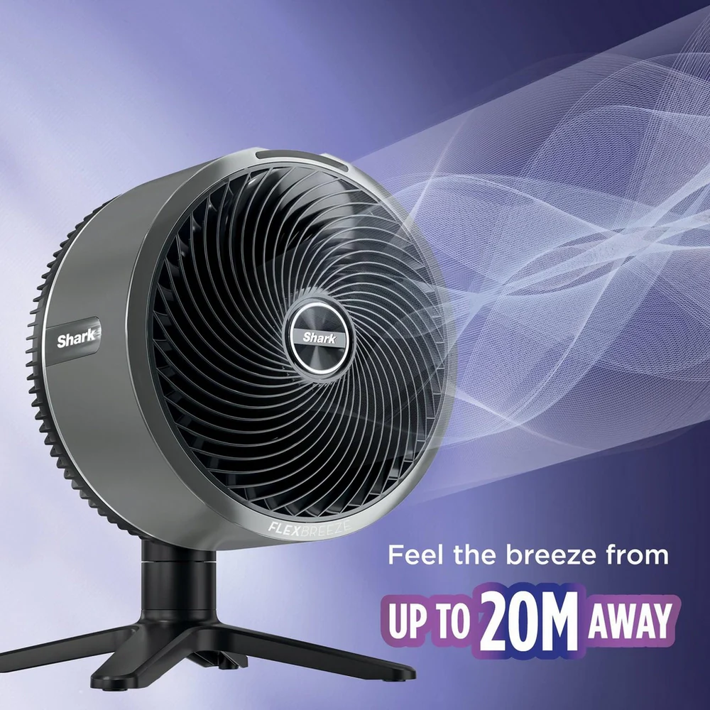 2026 Ventilador de Mesa Shark FA150UK FlexBreeze de Alta Velocidad para Interior y Exterior – Bruma de Hive