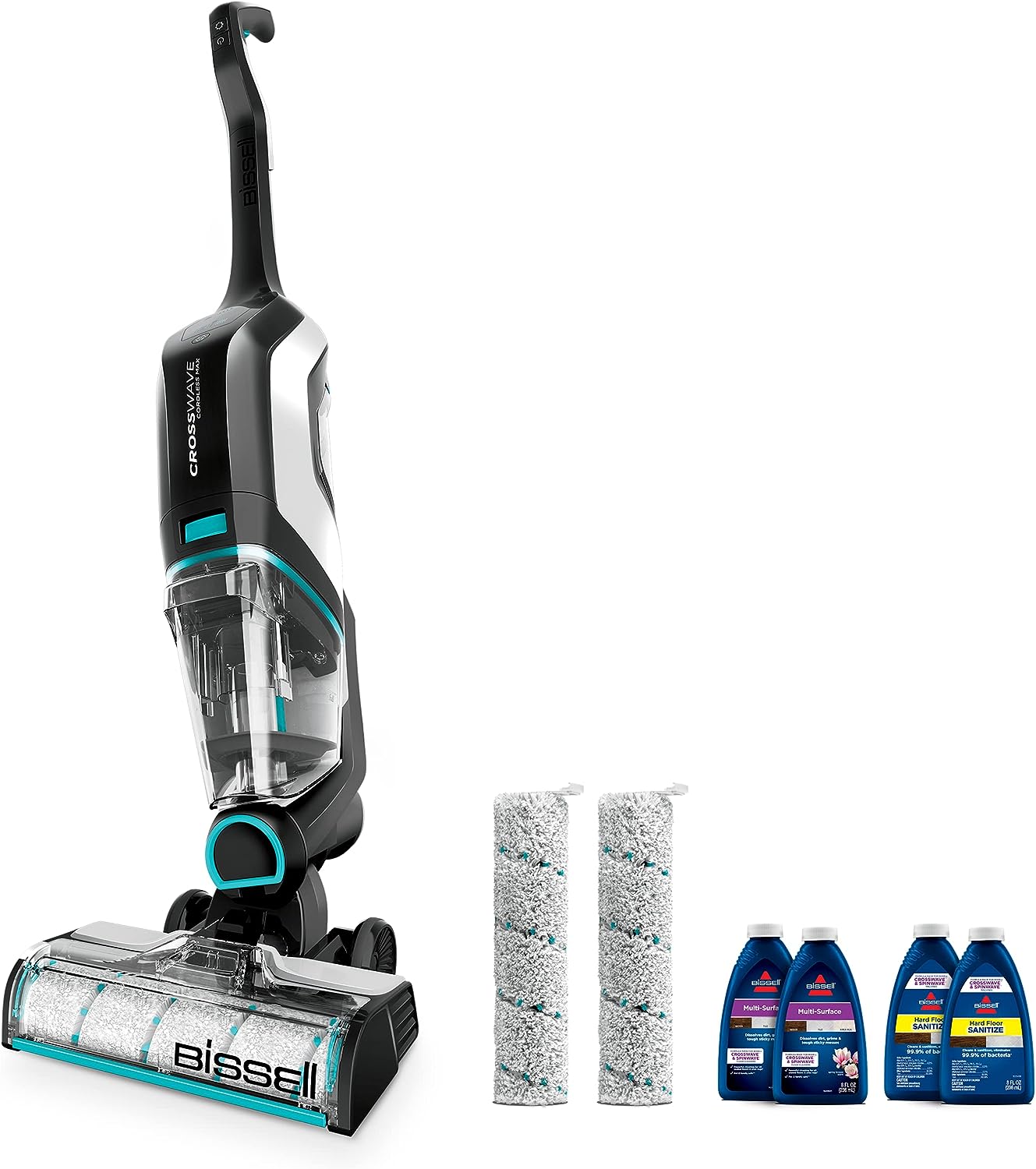 2026 Aspiradora Escoba 2 en 1 BISSELL CrossWave Cordless Max Sin Cable – Aspiración y Limpieza