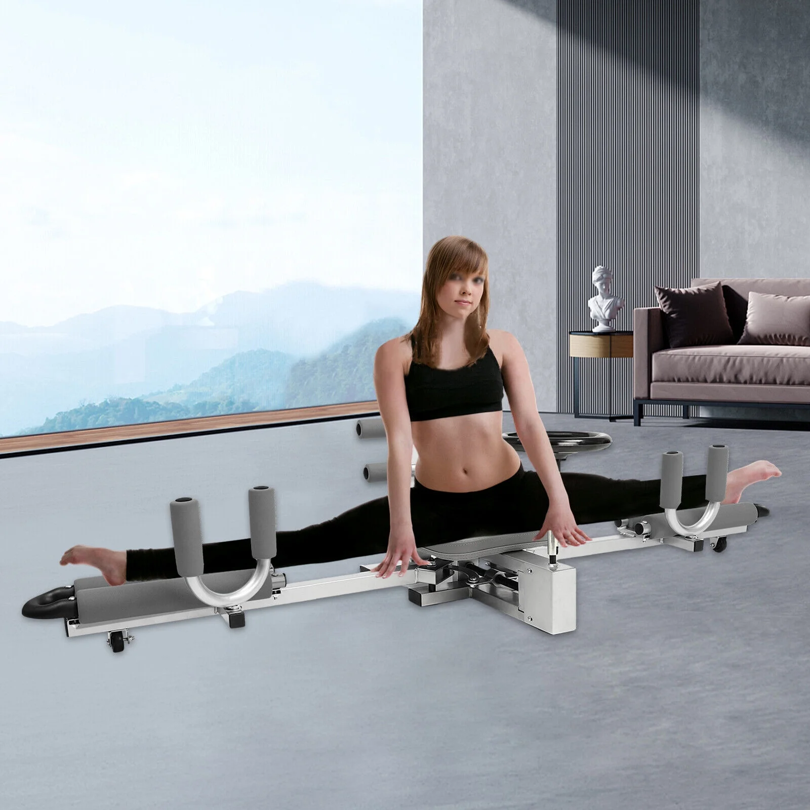 Máquina profesional de estiramiento de piernas Miu Meow (149 kg), dispositivo sólido para mejorar la flexibilidad, equipo de ejercicio para estocadas, ideal para yoga y gimnasio en casa.