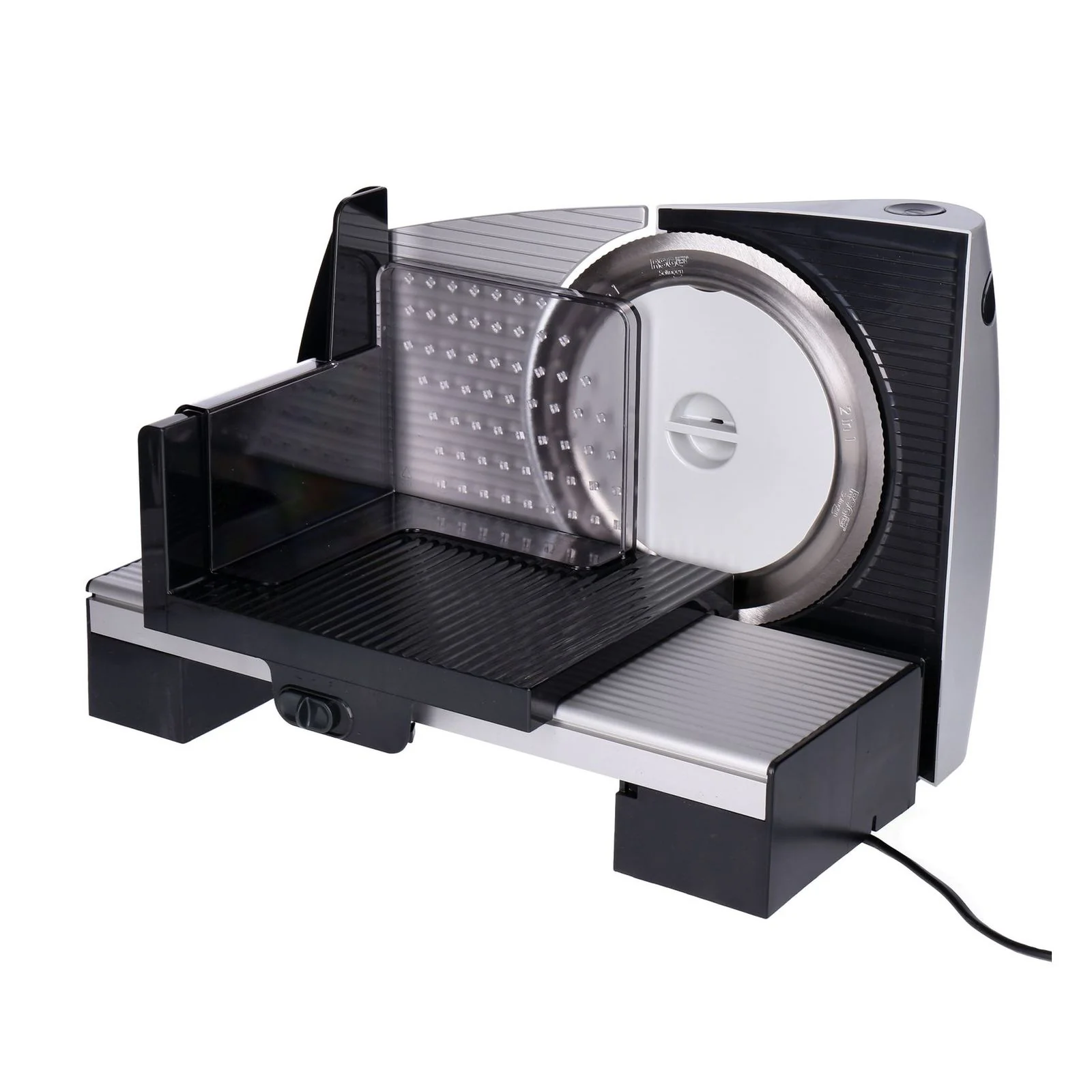 2026 Cortadora Steba AS 200 con protección para la mano y hoja de acero inoxidable Solingen, acero inoxidable, negro