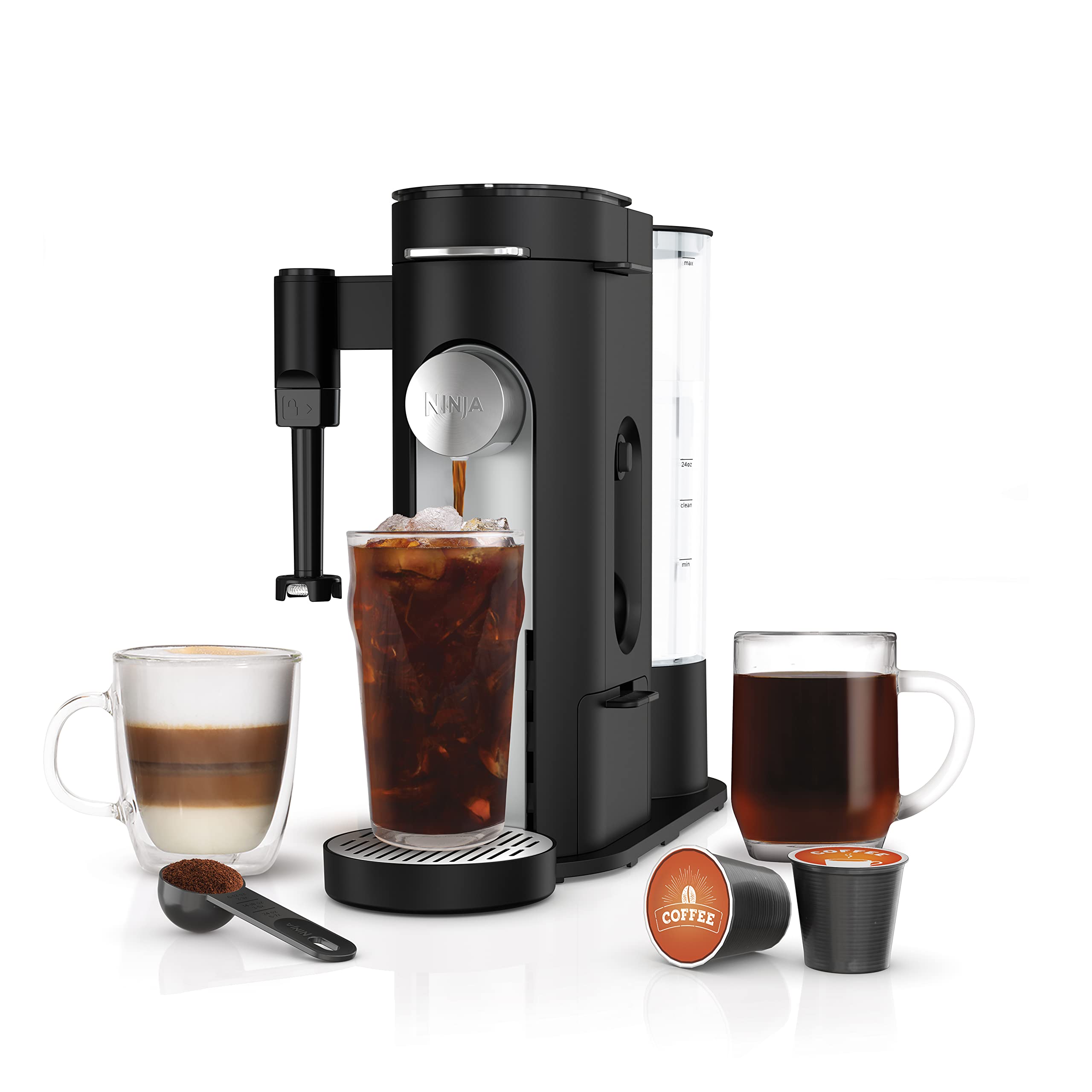 2026 Ninja PB051 Cafetera de Una Sola Taza Compatible con Cápsulas y Café Molido