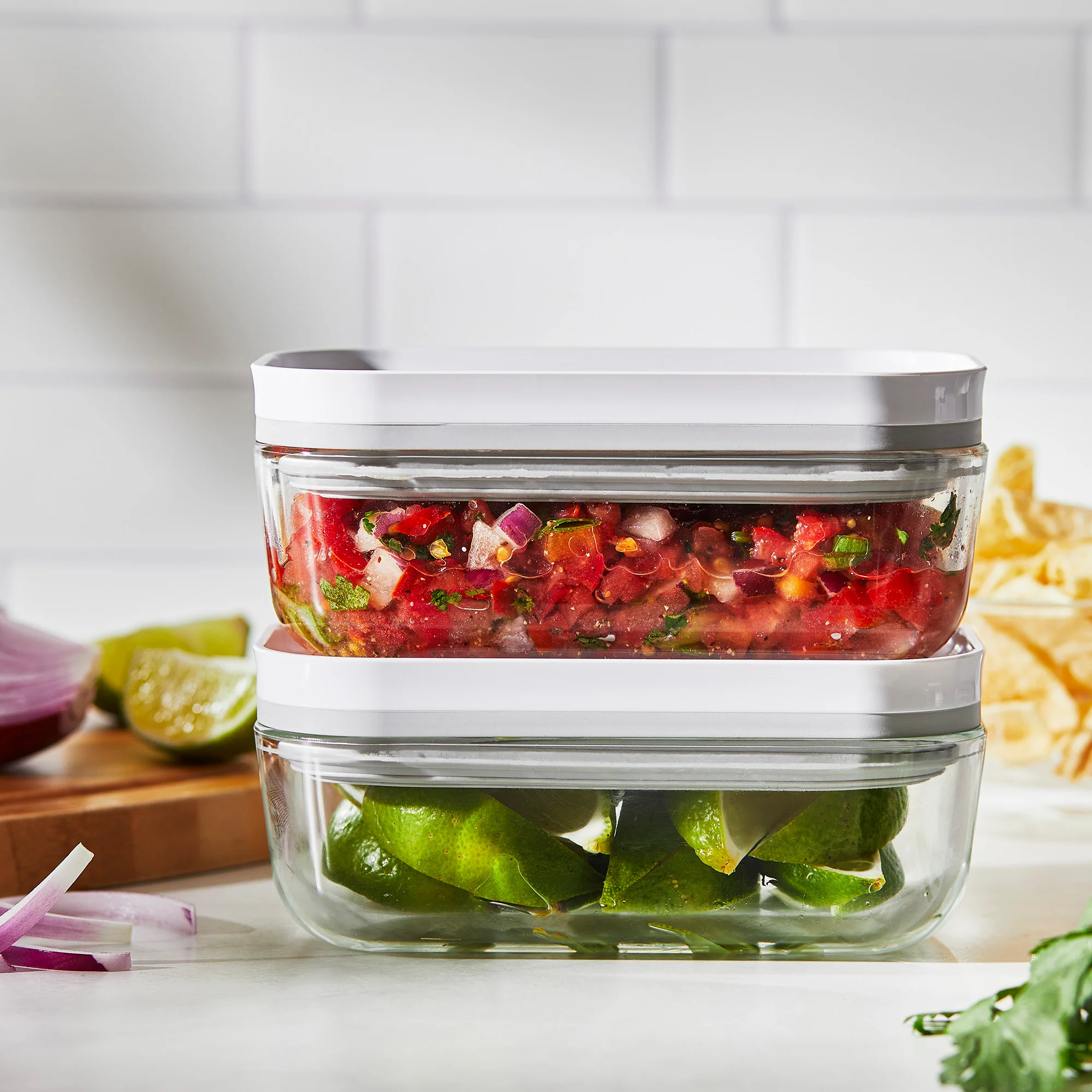 2026 ZWILLING Fresh & Save - Set de 4 recipientes de vidrio para conservación al vacío