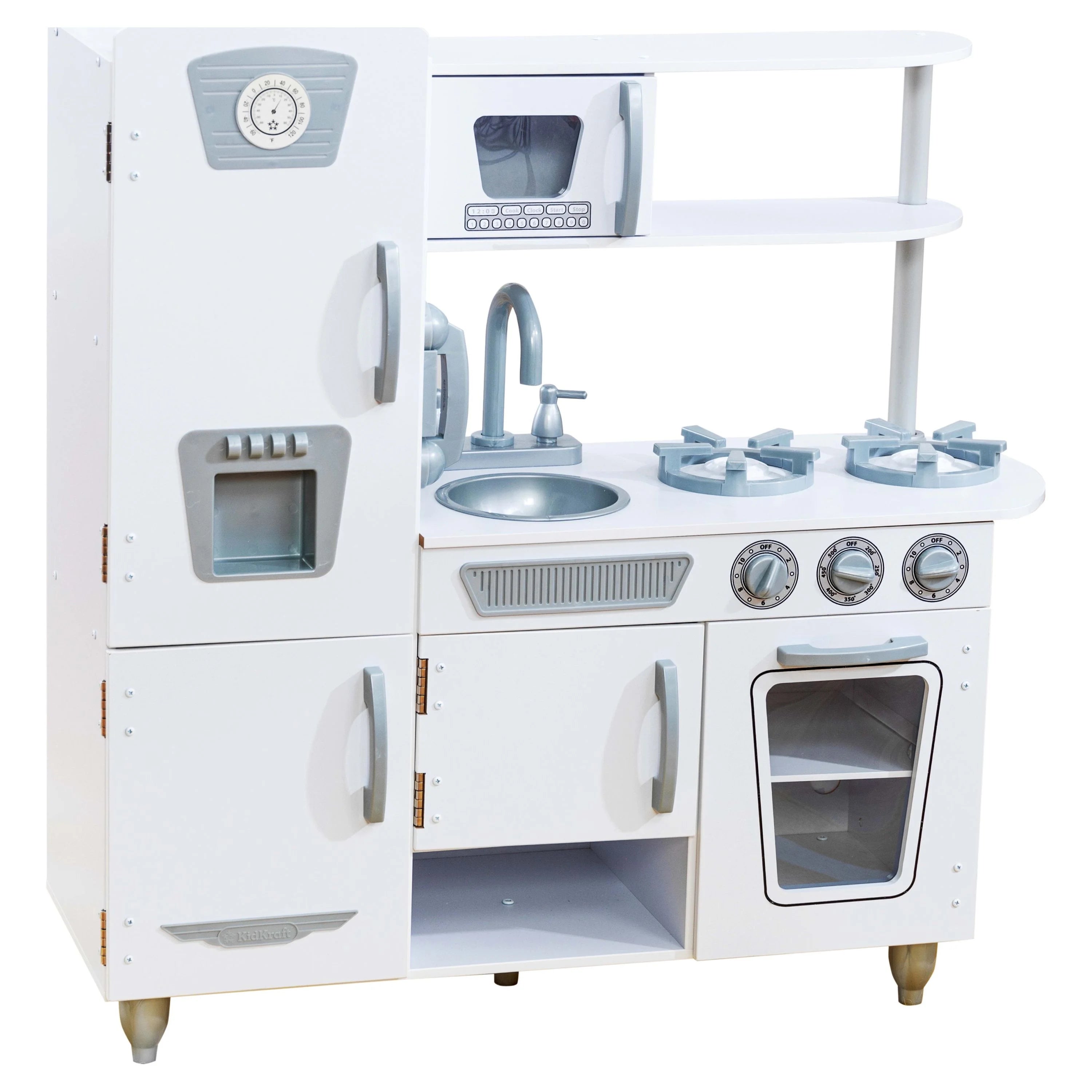 2026 Cocina de Juguete de Madera Vintage KidKraft Blanca con Fabricador de Hielo y Teléfono de Juguete