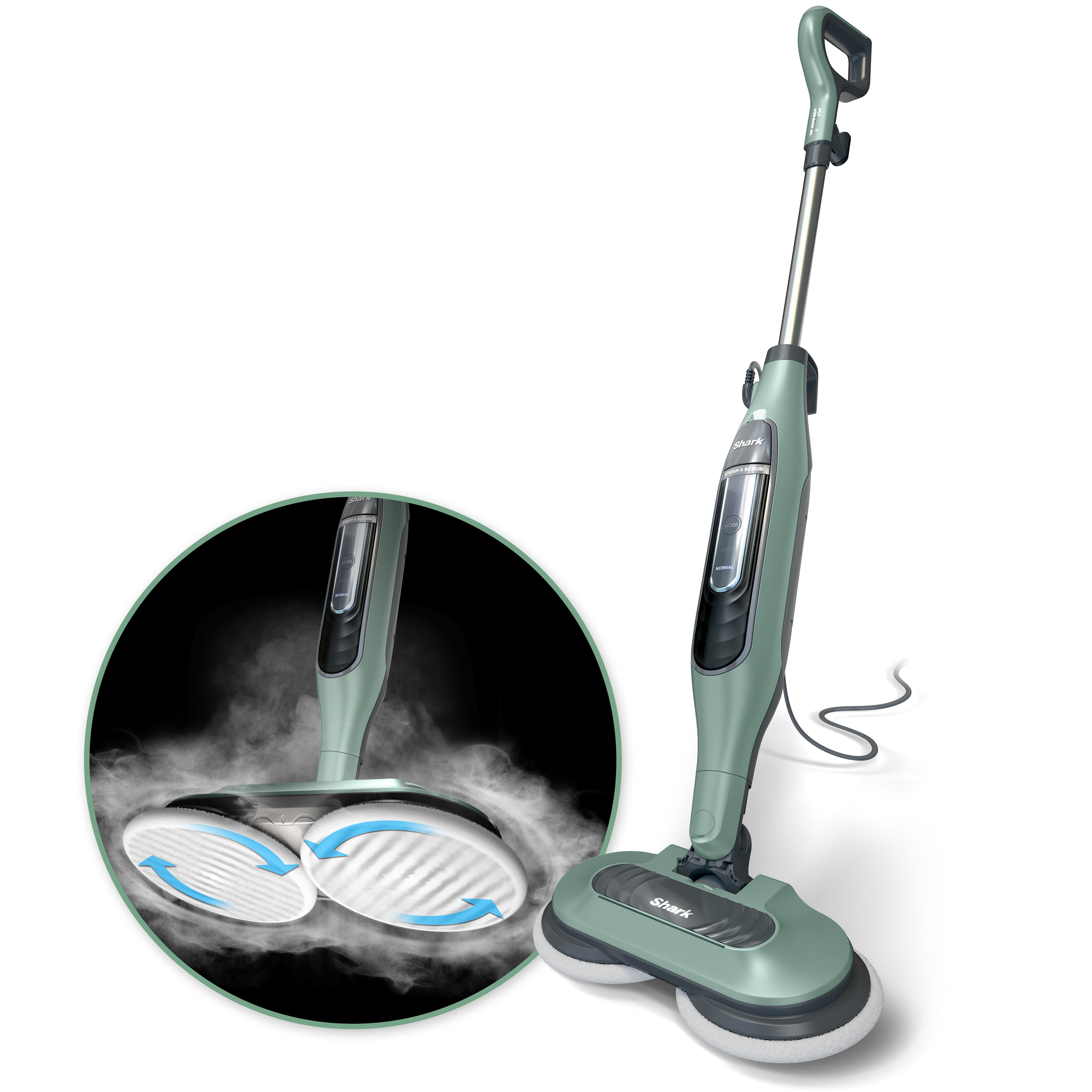2026 Mopa de Vapor Shark Steam & Scrub Todo en Uno para Fregar y Sanitar Pisos Duros S7000