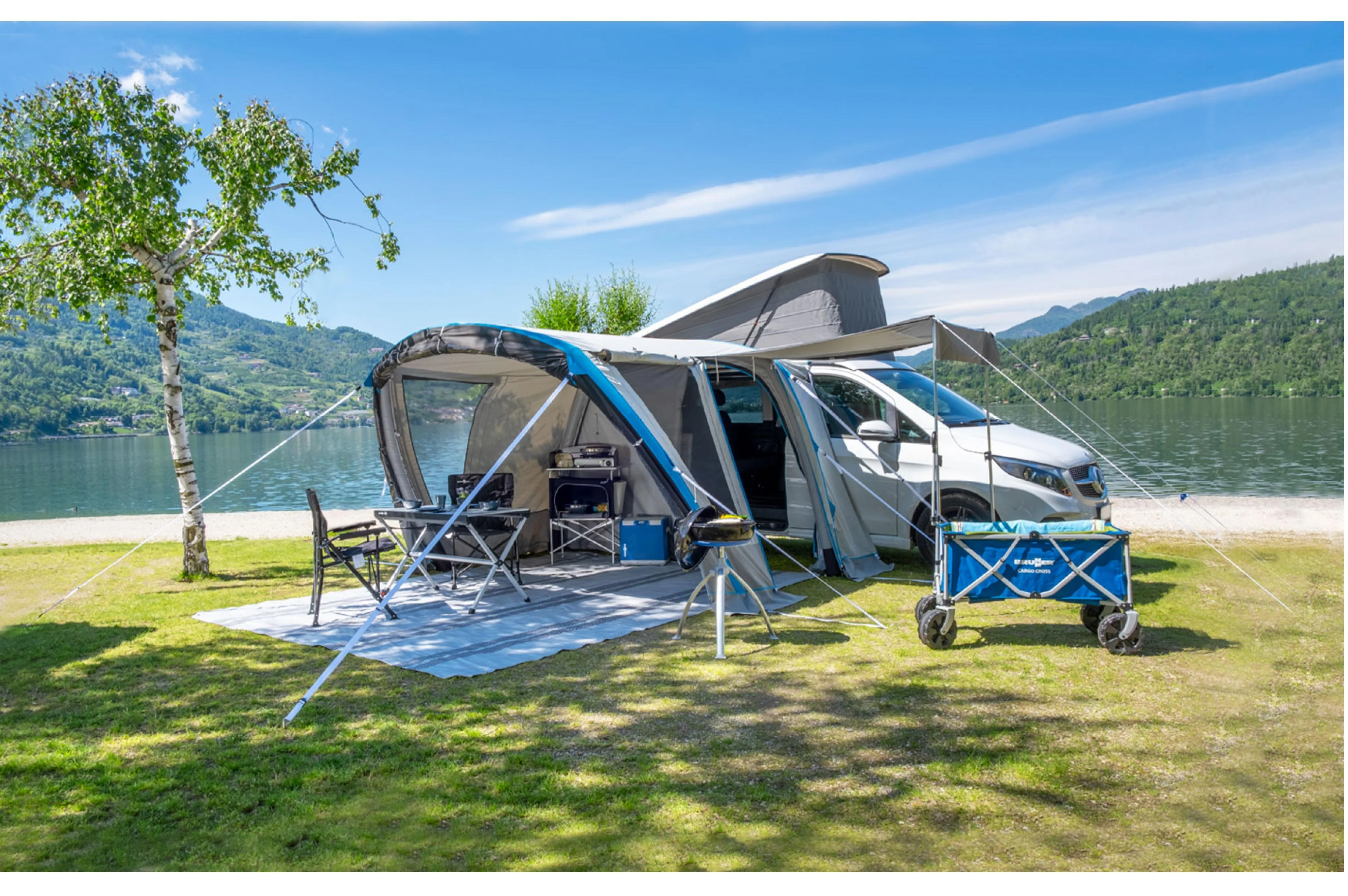 2026 Tienda hinchable Air Travel II A.I.R. TECH de policotón – para furgonetas (altura 180–210 cm)