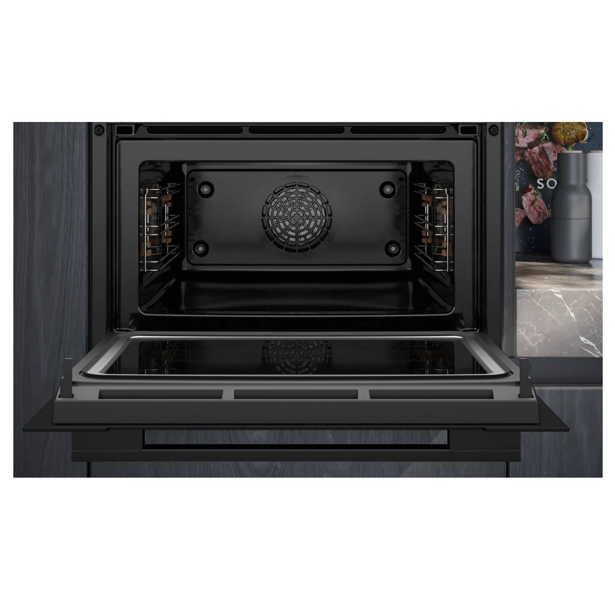 Siemens Horno Combinado Mo Integrado 45l Negro - Cm724g1b1