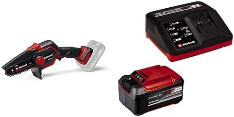 Einhell Motosierra para ramas con batería GE-PS 18/15 Li BL-Solo Power X-Change (18 V, sin escobillas, longitud de corte de 12,5 cm, cambio de espada y cadena sin herramientas, sin batería)