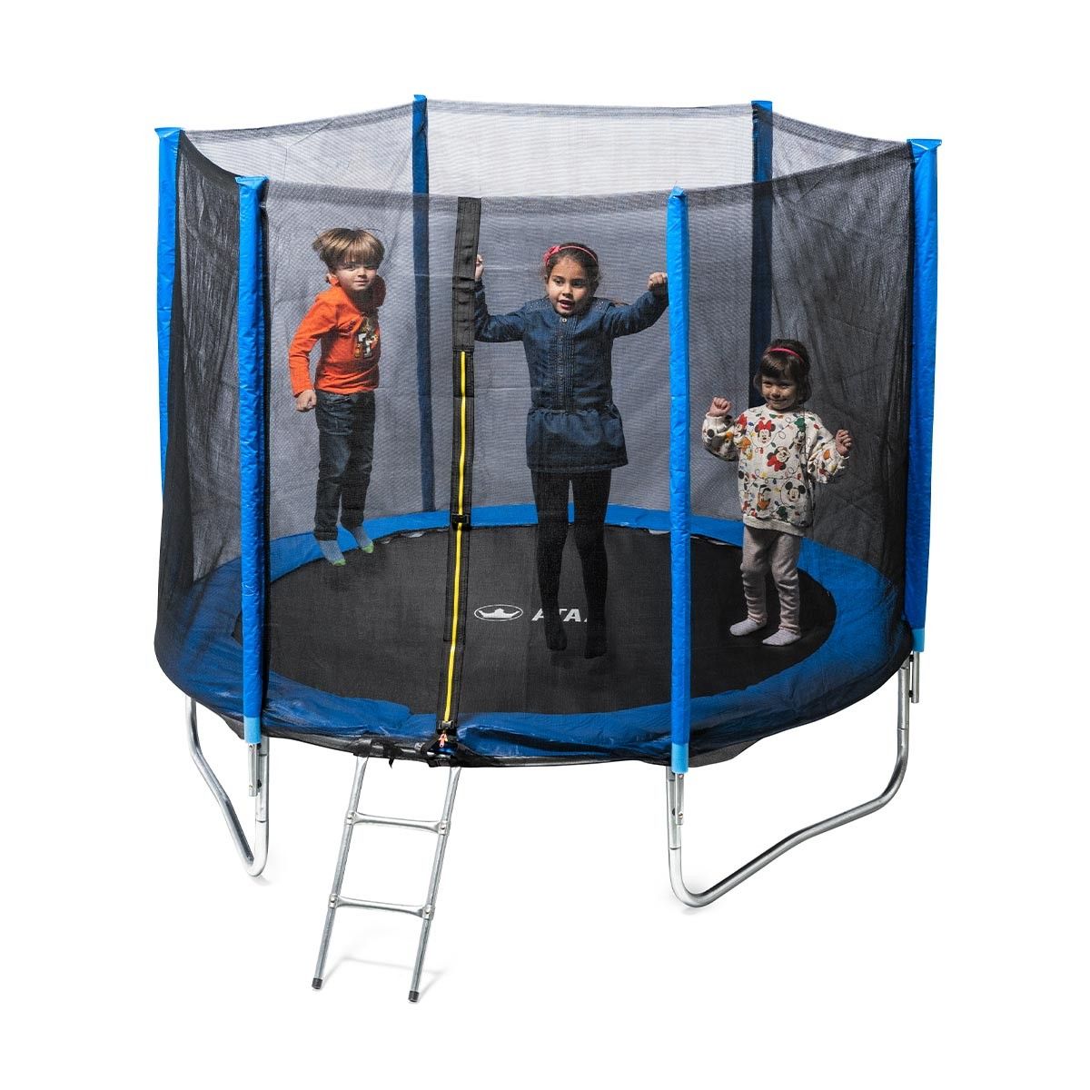 Cama Elástica Infantil 250 Azul - Juegos Y Juguetes Infantiles Para Niños Al Aire Libre